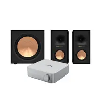 Wiim Amp / Klipsch R-50M / R-121SW Stereopakke med 12" subwoofer