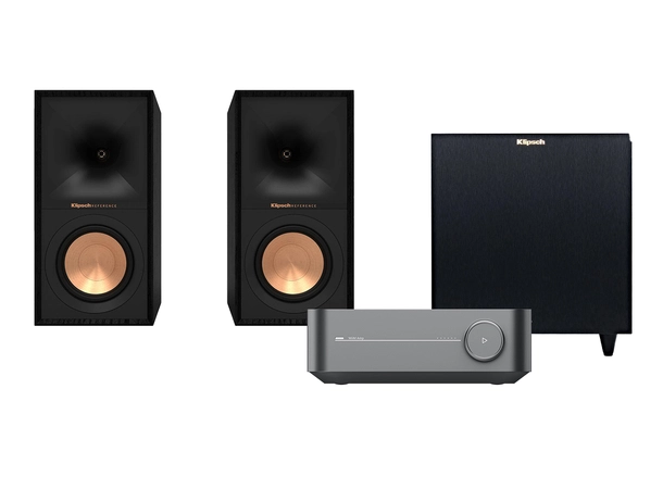 Wiim Amp / Klipsch R-50M / R-8SW Stereopakke med subwoofer 
