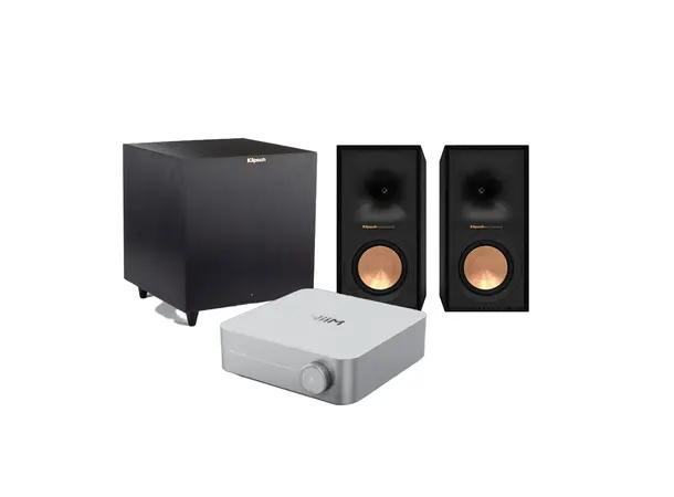 Wiim Amp / Klipsch R-50M / R-8SW Stereopakke med subwoofer 