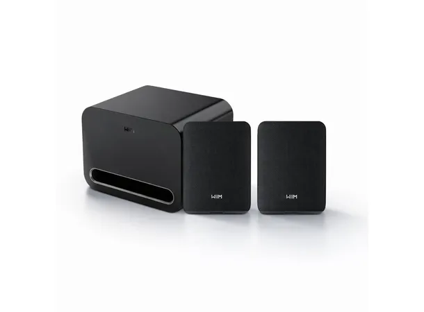 Wiim Sound Lite / Wiim Sub Pro - Sort Stereopakke med trådløse høyttalere 