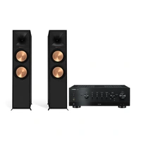 Yamaha R-N800A / Klipsch R-800F Stereopakke - Sort