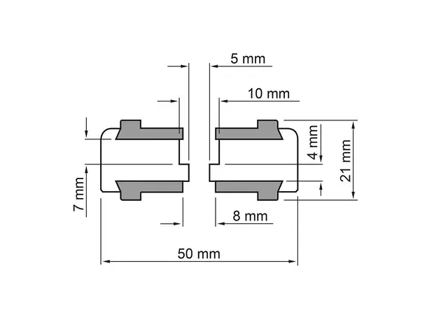 Dynavox dempeføtter Aluminiumsfot med gummidemping - 4 stk 