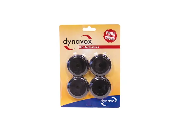 Dynavox dempeføtter Aluminiumsfot med gummidemping - 4 stk 