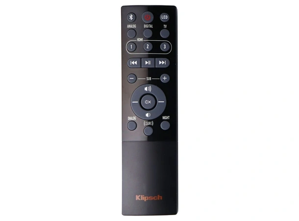 Klipsch RSB-11/14 fjernkontroll Passer også til R-4B lydplanke 