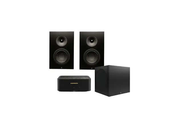 Marantz M1 / SA Signature 6 / SA Sub 8 Stereopakke med subwoofer - Sort 