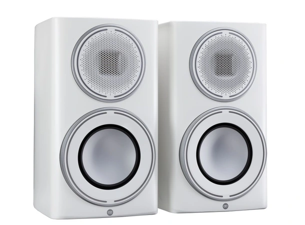 Monitor Audio Platinum 100 3G Stativhøyttalere - Hvit matt 
