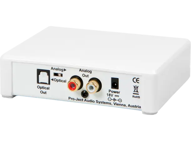 Pro-Ject BT Box E HD Bluetooth-mottaker - Hvit 