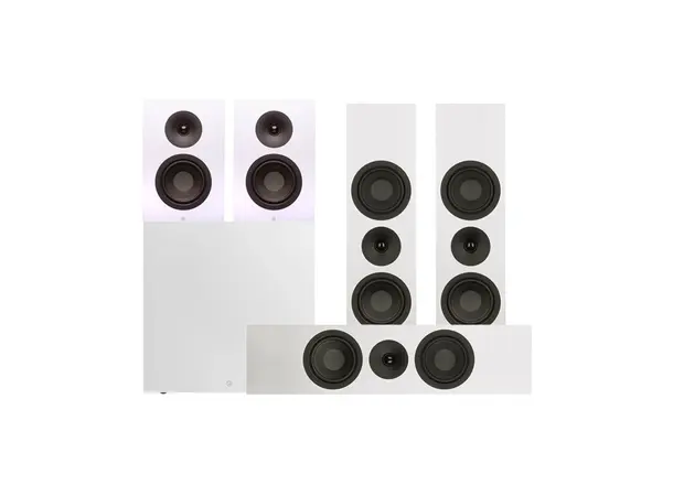 System Audio Signature 10 5.1 - Hvit Pakke med høyttalere til hjemmekino 