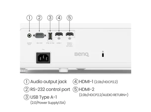 BenQ TK710 Projektor 4K UHD, Hjemmekino/Gaming 