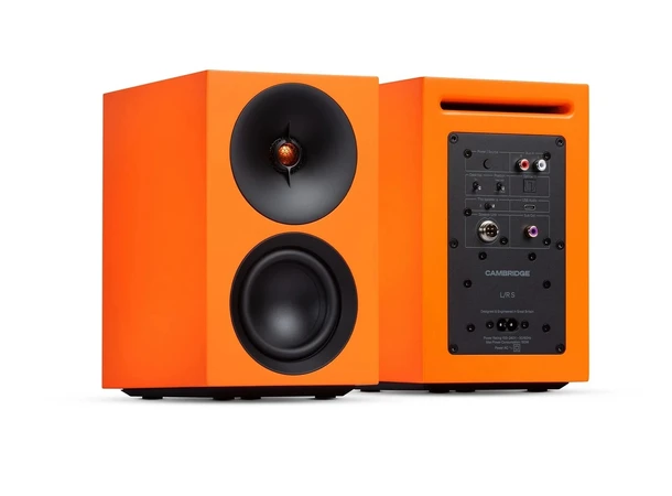 Cambridge Audio L/R S - Oransje Aktive høyttalere m/Bluetooth 