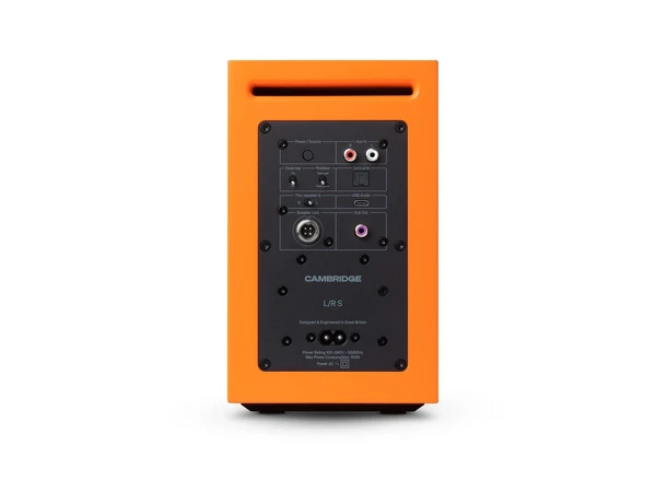 Cambridge Audio L/R S - Oransje Aktive høyttalere m/Bluetooth 