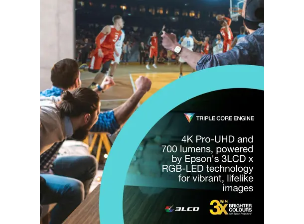 Epson Lifestudio Pop Plus EF-62B 4K UHD projektor med Google TV 