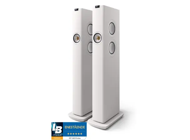 KEF LS60 Wireless - Mineral white Aktive trådløse høyttalere 