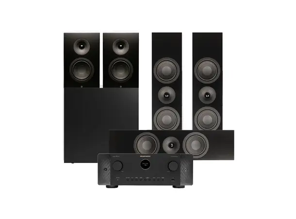 Marantz Cinema 60 / SA Signature 10 5.1 Pakke med receiver og høyttalere - Sort 