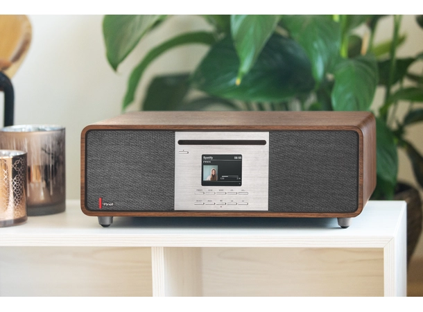 Pinell Supersound 701 - Valnøtt Dab-radio med Bluetooth og Wi-Fi 