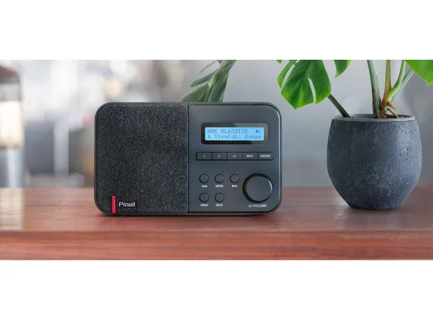 Pinell Supersound Mini Bærbar DAB radio med batteri 