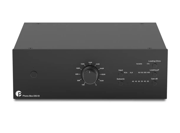Pro-Ject Phono Box DS3 B - Sort Balansert high-end MM/MC RIAA-trinn 