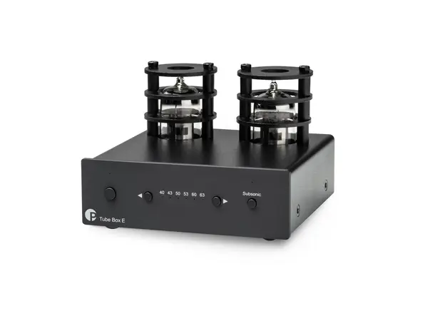 Pro-Ject Tube Box E - Sort Riaa-trinn med rør - MM/MC 