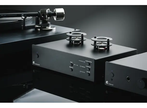 Pro-Ject Tube Box S3 B - Sort Balansert Riaa-trinn med rør - MM/MC 