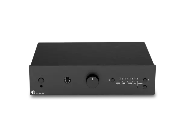 Pro-Ject Uni Box S3 - Sort Integrert forsterker med Wiim streamer 