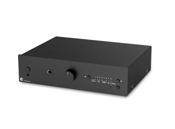 Pro-Ject Uni Box S3 - Sort Integrert forsterker med Wiim streamer 