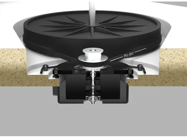Pro-Ject X1 B - Hvit høyglans Platespiller med balansert utgang 