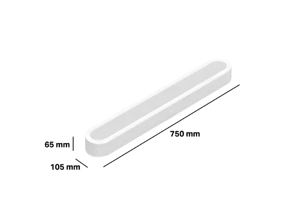 Sonos Beam Ultra - Hvit Lydplanke med Dolby Atmos 