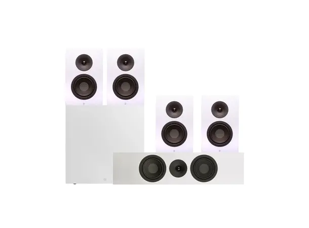 System Audio Signature 6 5.1 - Hvit Pakke med høyttalere til hjemmekino 
