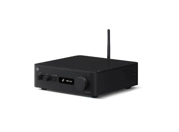 Yamaha WXC-70A - Sort Kompakt streamer og preamp med MusicCast 