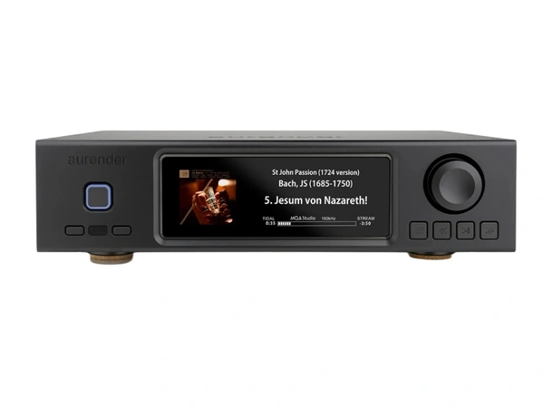 Aurender A1000 - Sort Streamer, forforsterker, AKM DAC 