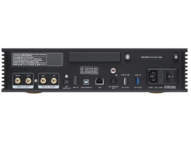 Aurender A1000 - Sort Streamer, forforsterker, AKM DAC 