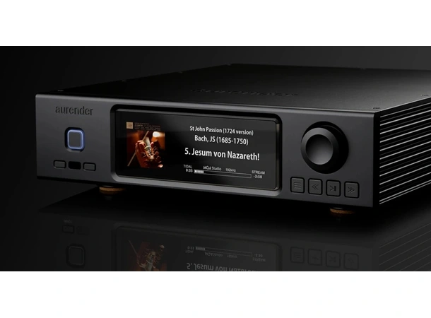 Aurender A1000 - Sort Streamer, forforsterker, AKM DAC 
