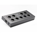 Isotek V5 Corvus - Sort Strømfilter, 9 uttak, med Initium kabel