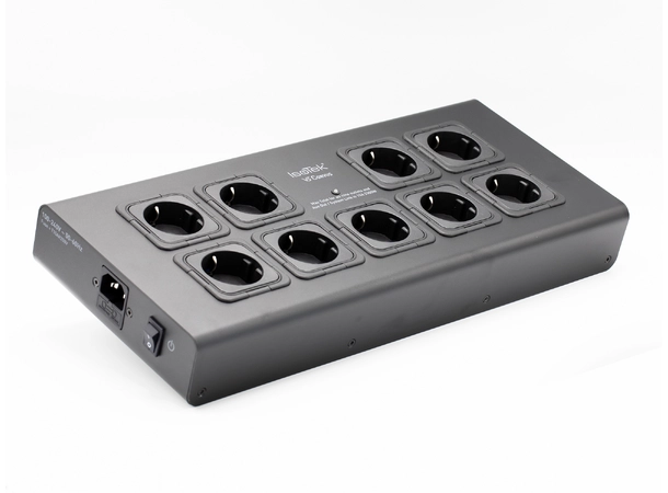 Isotek V5 Corvus - Sort Strømfilter, 9 uttak, med Initium kabel 
