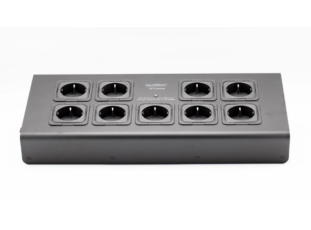 Isotek V5 Corvus - Sort Strømfilter, 9 uttak, med Initium kabel 