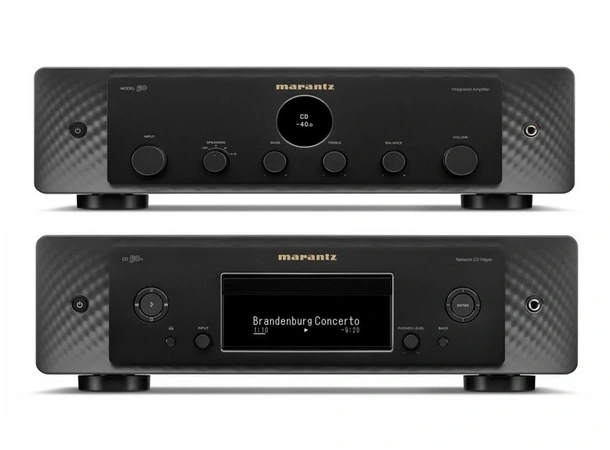 Marantz Model 50 og CD 50n - Sort Forsterker, CD-spiller, Streamer og DAC 