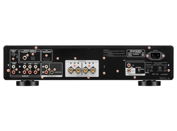 Marantz Model 70 & CD 70 - Sort Stereopakke med forsterker og cd-spiller 