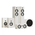 Monitor Audio Bronze 300 7G 5.1 -  Hvit Hjemmekinopakke 5.1