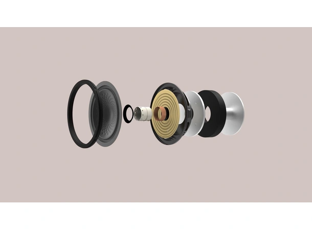 Monitor Audio Radius 1 4G - Hvit Kompakt stativ/vegghøyttaler - par 
