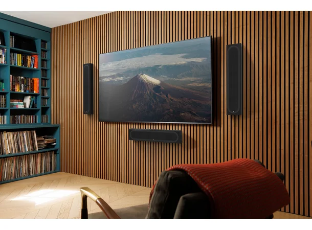 Monitor Audio Radius On-wall 4G - Sort Vegghøyttaler / Senterhøyttaler - stk 