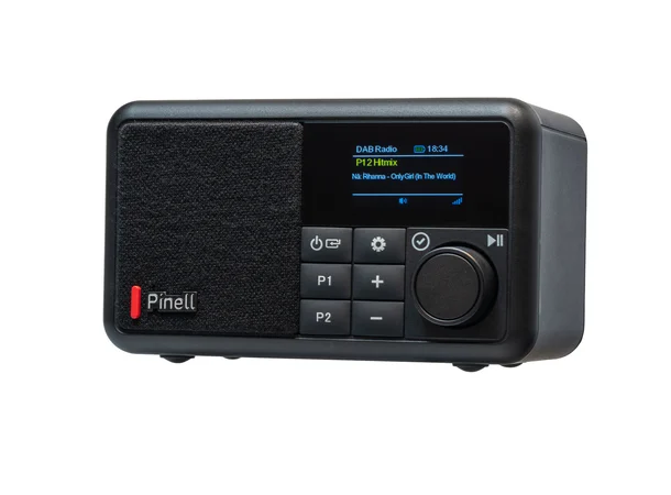 Pinell Compact Bærbar DAB+  radio med oppladbart batter 