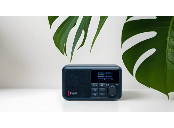 Pinell Compact Bærbar DAB+  radio med oppladbart batter 