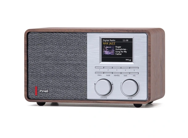Pinell Supersound 201 - Valnøtt DAB radio med bluetooth 