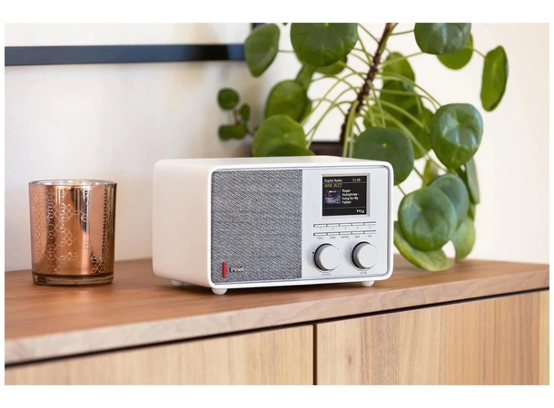 Pinell Supersound 201 WiFi - Hvit DAB radio med WiFi og Bluetooth 