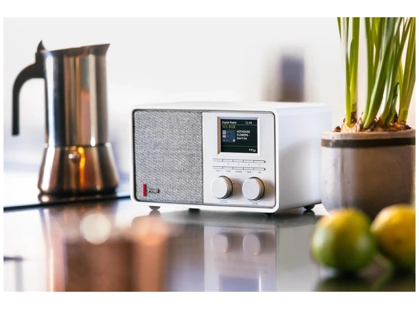 Pinell Supersound 201 WiFi - Hvit DAB radio med WiFi og Bluetooth 