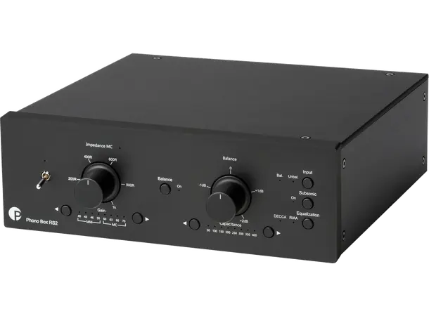 Pro-Ject Phono Box RS2 - Sort MM/MC RIAA-trinn 