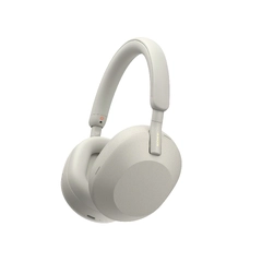 Sony WH-1000XM5 - Sølv Trådløs over-ear hodetelefon med ANC