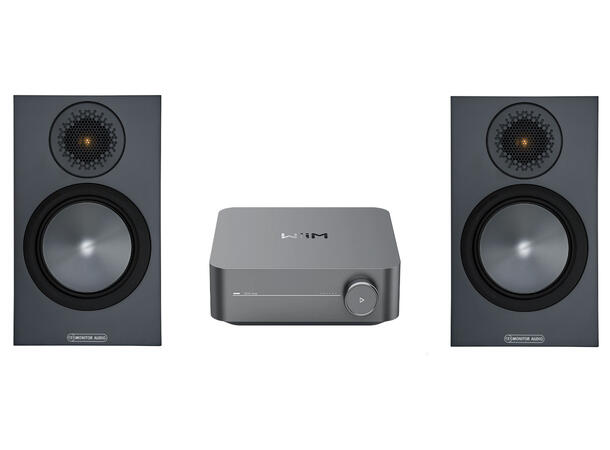 Wiim Amp og Monitor Audio Bronze 50 Stereopakke 