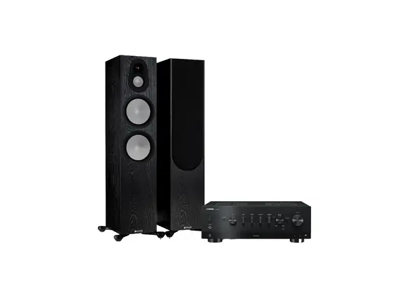 Yamaha R-N800 / Monitor Audio Silver 500 Stereopakke med forsterker og høyttalere 