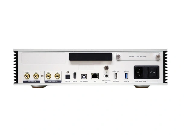 Aurender A1000 - Sølv Streamer, forforsterker, AKM DAC 